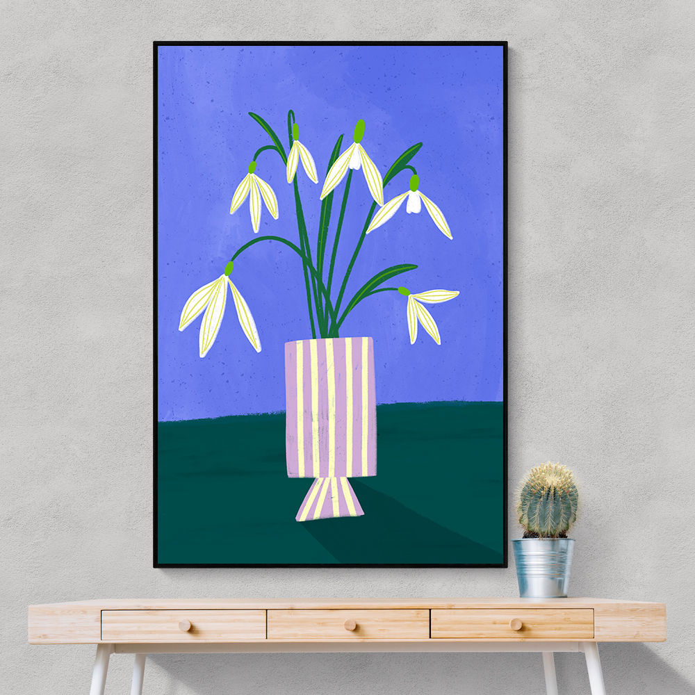 Snowdrops in Stripes