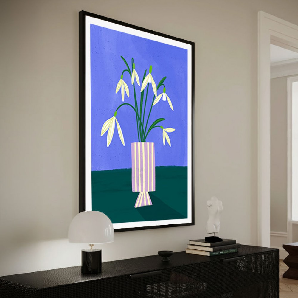 Snowdrops in Stripes