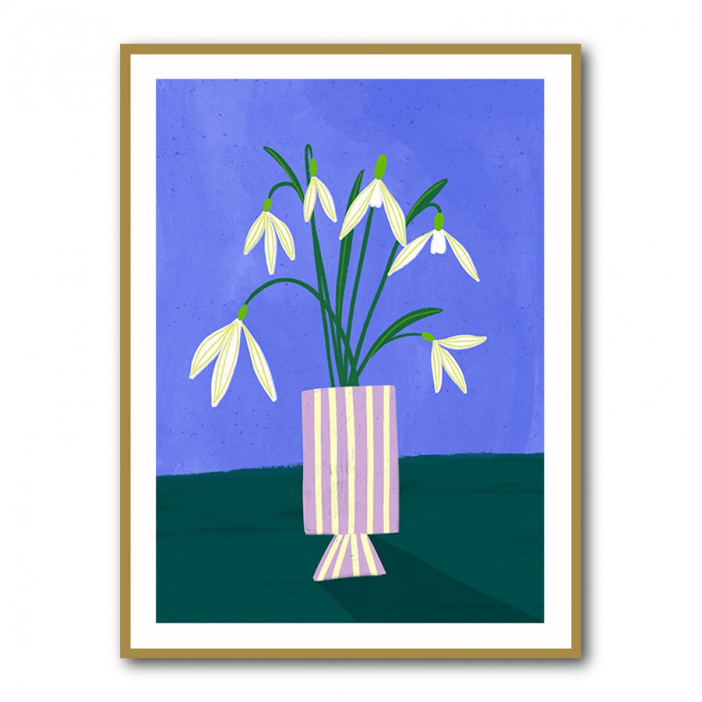 Snowdrops in Stripes