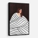 The Woman With Black and White Stripes