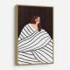 The Woman With Black and White Stripes