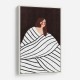 The Woman With Black and White Stripes