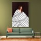 The Woman With Black and White Stripes