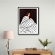 The Woman With Black and White Stripes