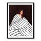 The Woman With Black and White Stripes