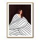 The Woman With Black and White Stripes