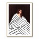 The Woman With Black and White Stripes