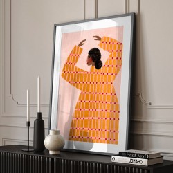 The Woman With the Checked Dress