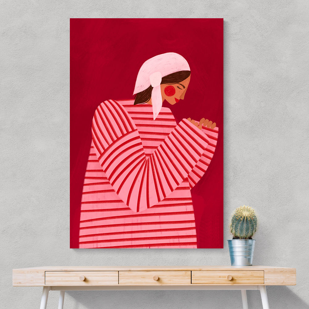 The Woman With the Red Stripes