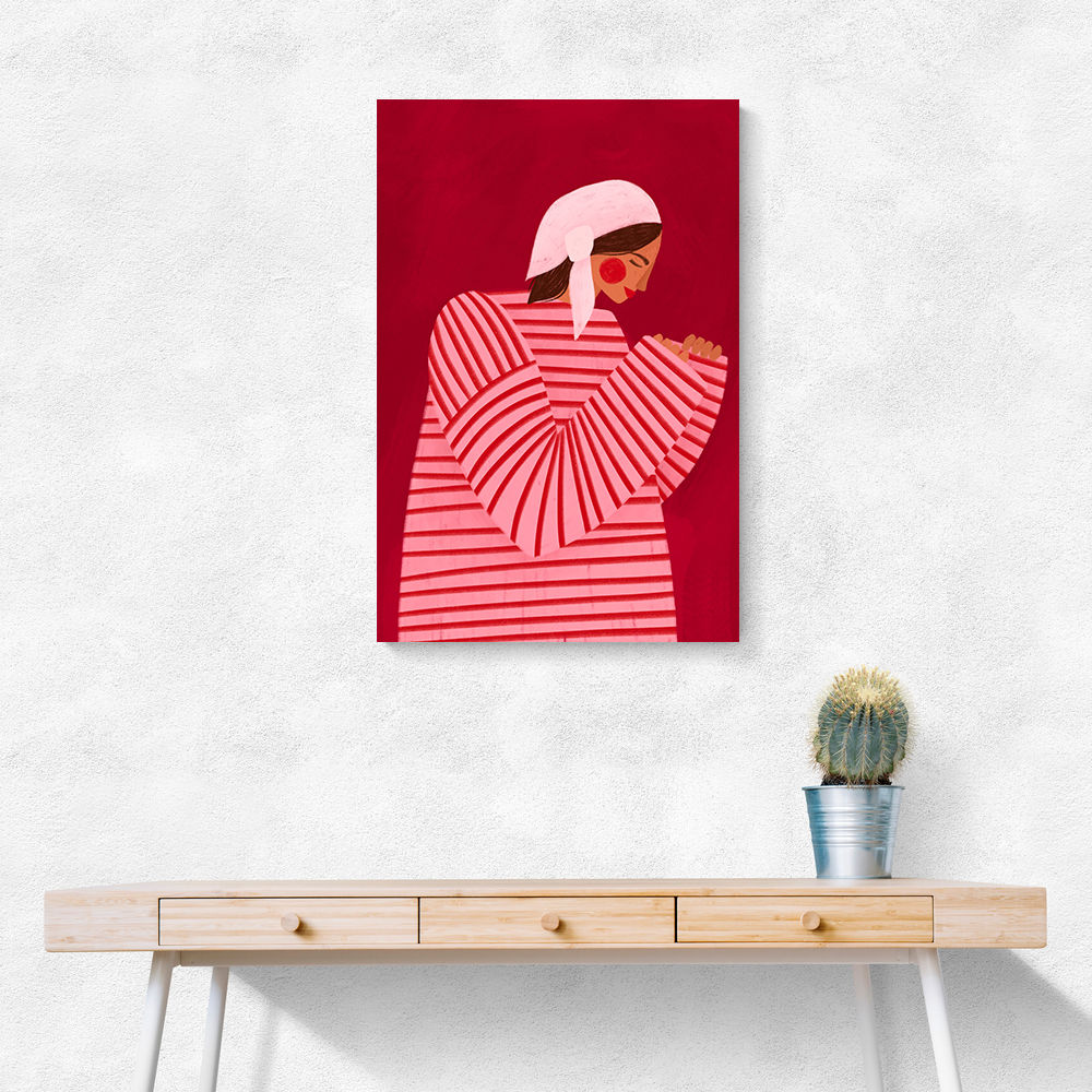 The Woman With the Red Stripes