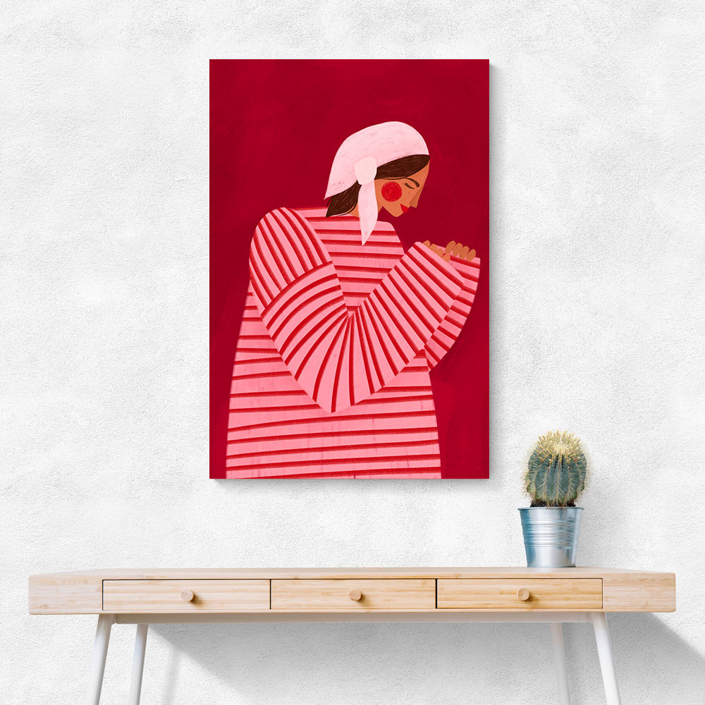 The Woman With the Red Stripes