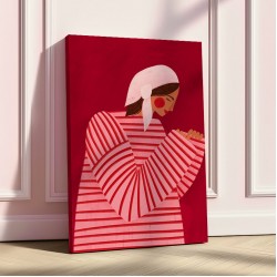 The Woman With the Red Stripes