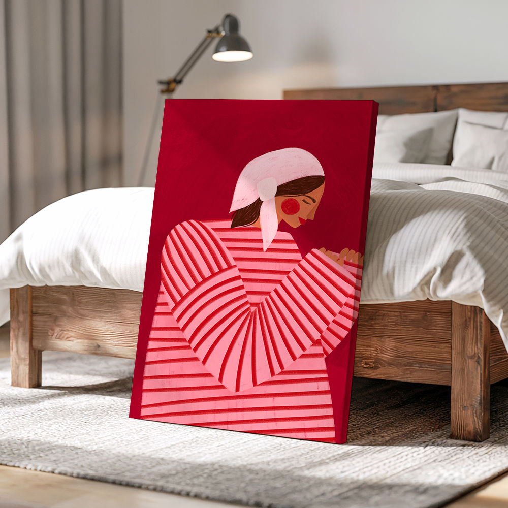 The Woman With the Red Stripes