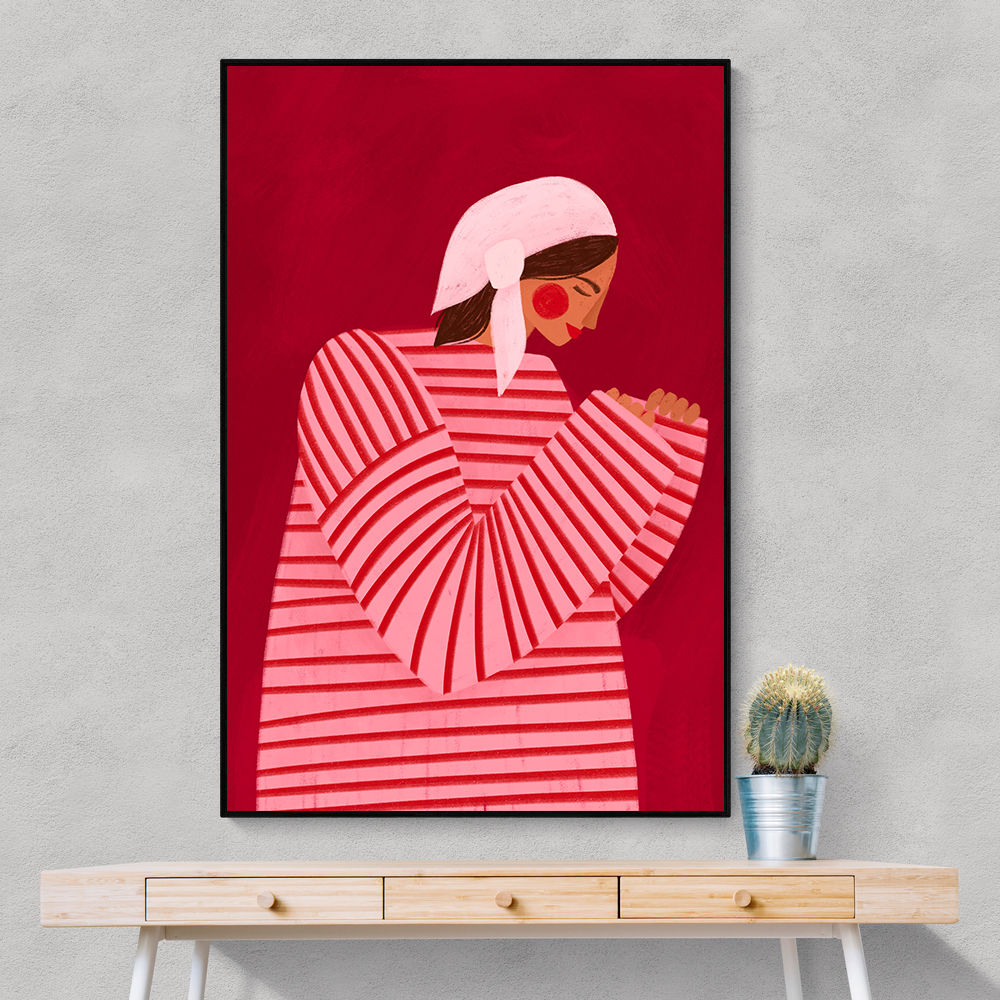 The Woman With the Red Stripes