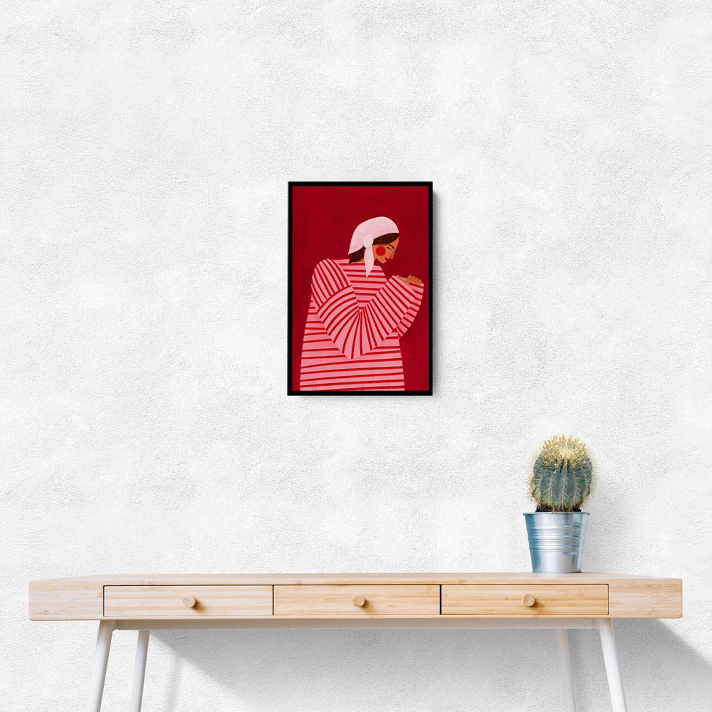 The Woman With the Red Stripes