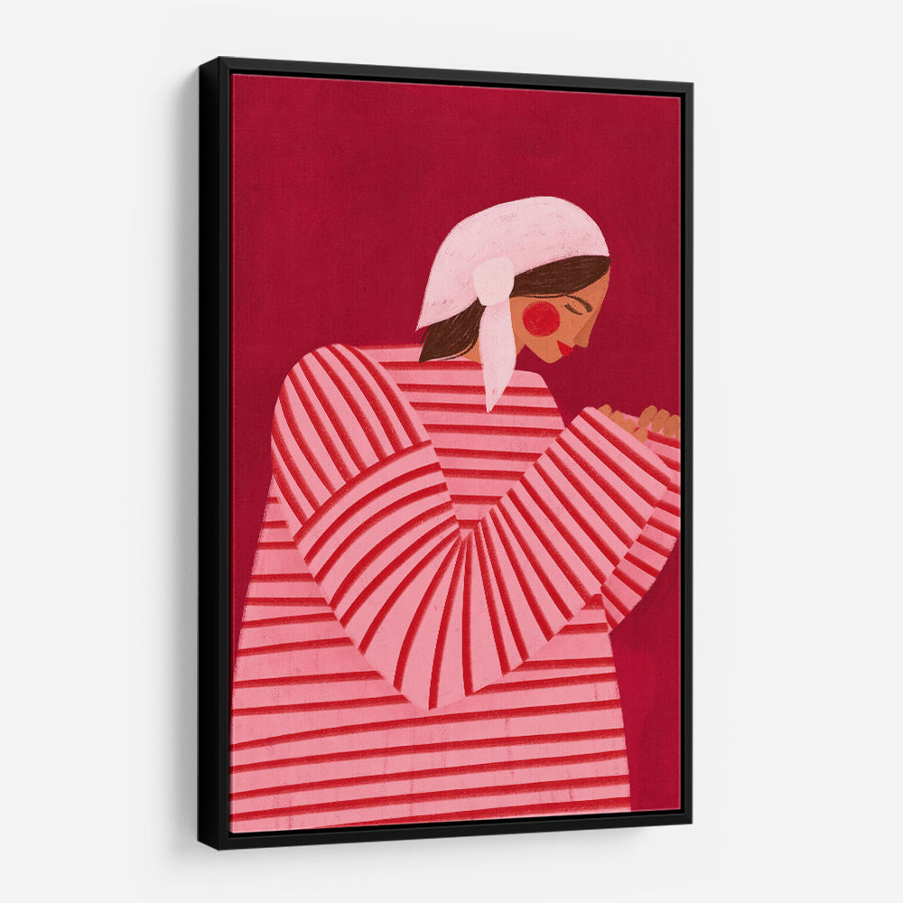 The Woman With the Red Stripes