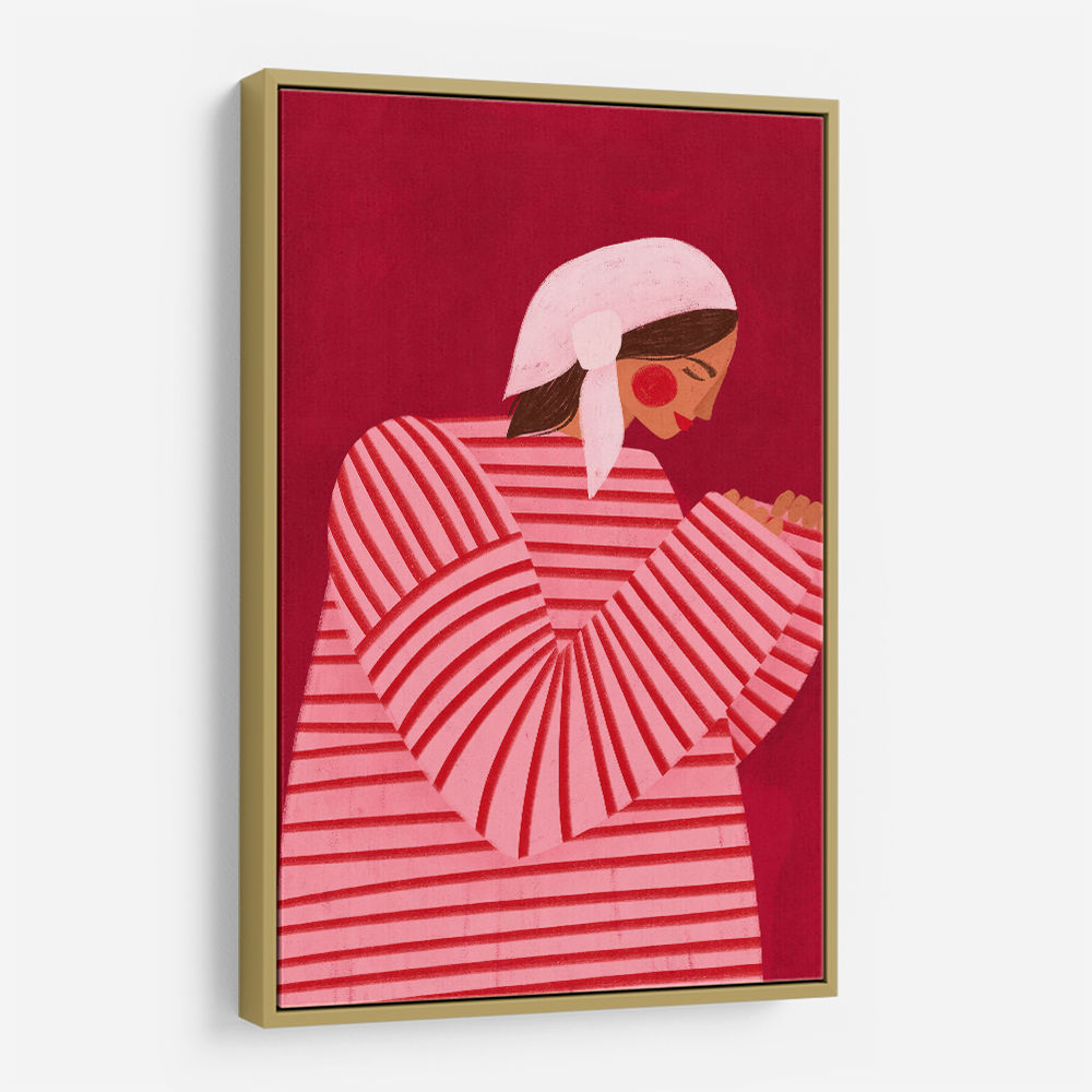 The Woman With the Red Stripes
