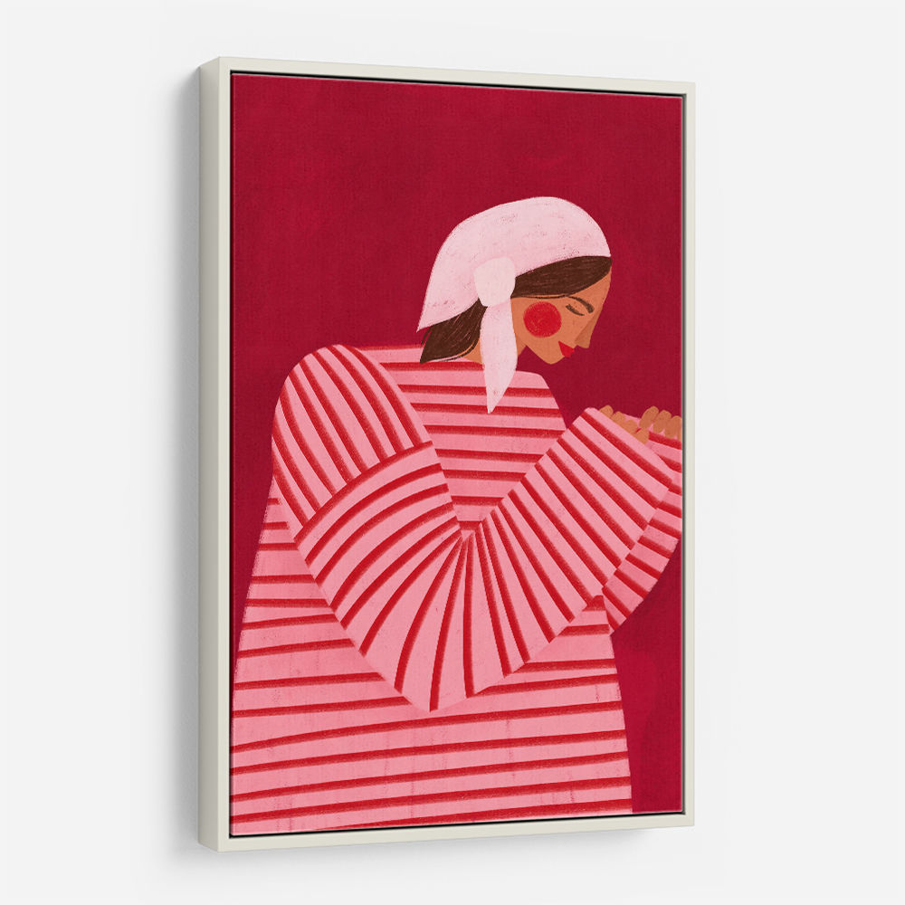 The Woman With the Red Stripes