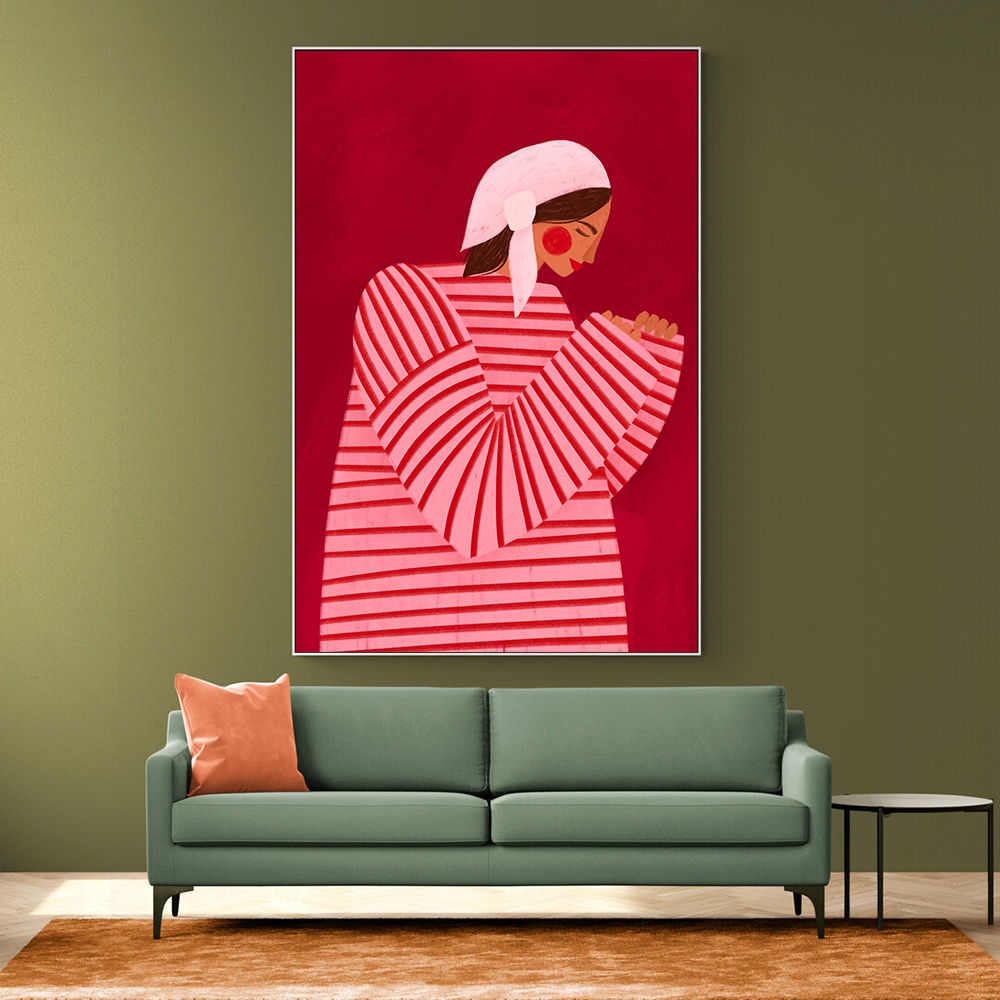 The Woman With the Red Stripes