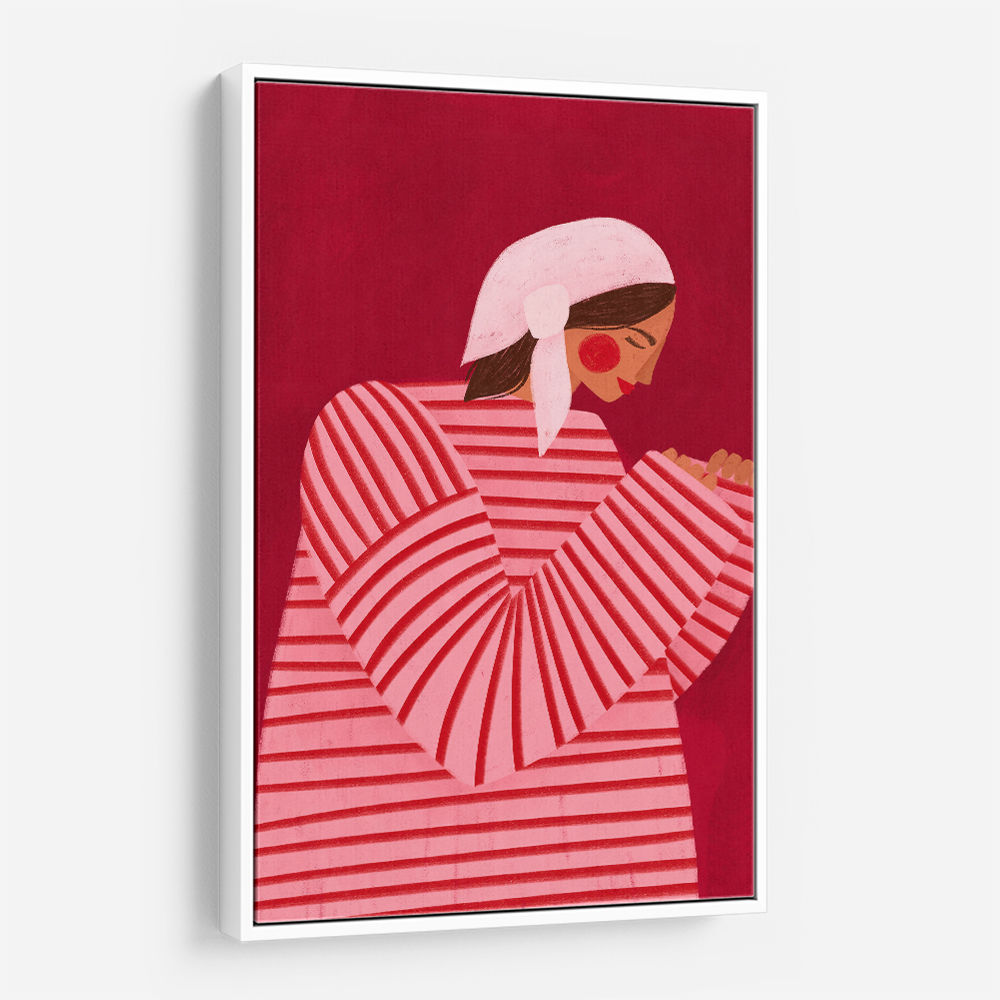 The Woman With the Red Stripes