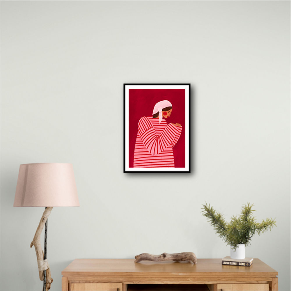 The Woman With the Red Stripes