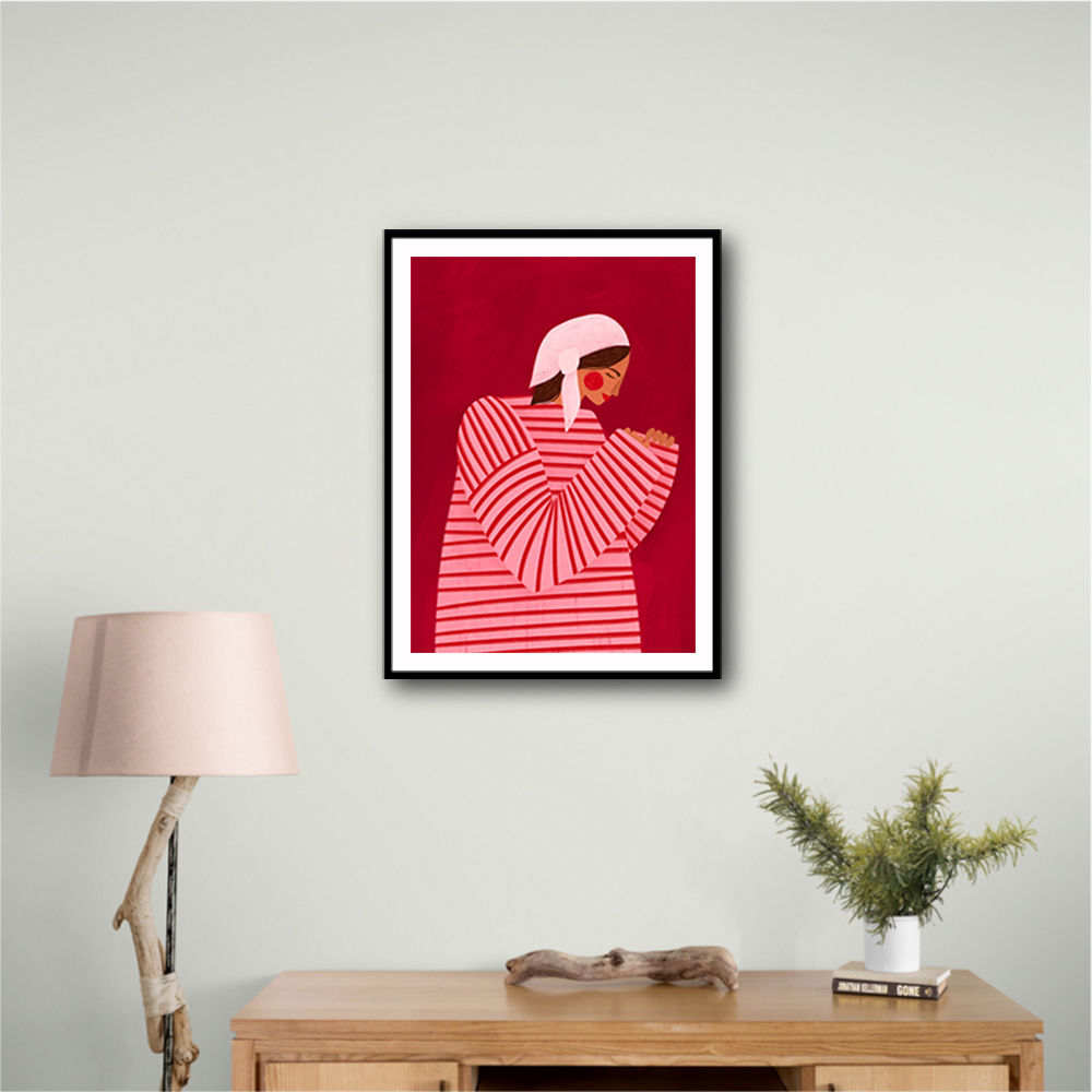 The Woman With the Red Stripes