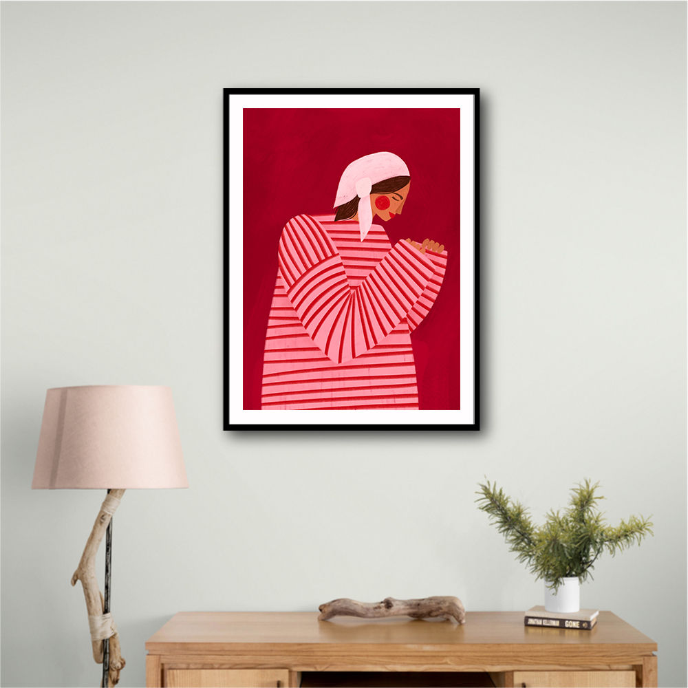 The Woman With the Red Stripes