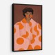 Woman With Orange Dots