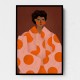 Woman With Orange Dots