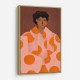 Woman With Orange Dots