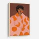 Woman With Orange Dots
