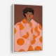 Woman With Orange Dots