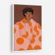 Woman With Orange Dots