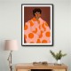 Woman With Orange Dots