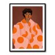 Woman With Orange Dots