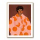 Woman With Orange Dots