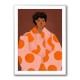 Woman With Orange Dots