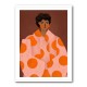Woman With Orange Dots