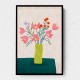 Colorful Blossoms in Stripes
