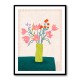 Colorful Blossoms in Stripes