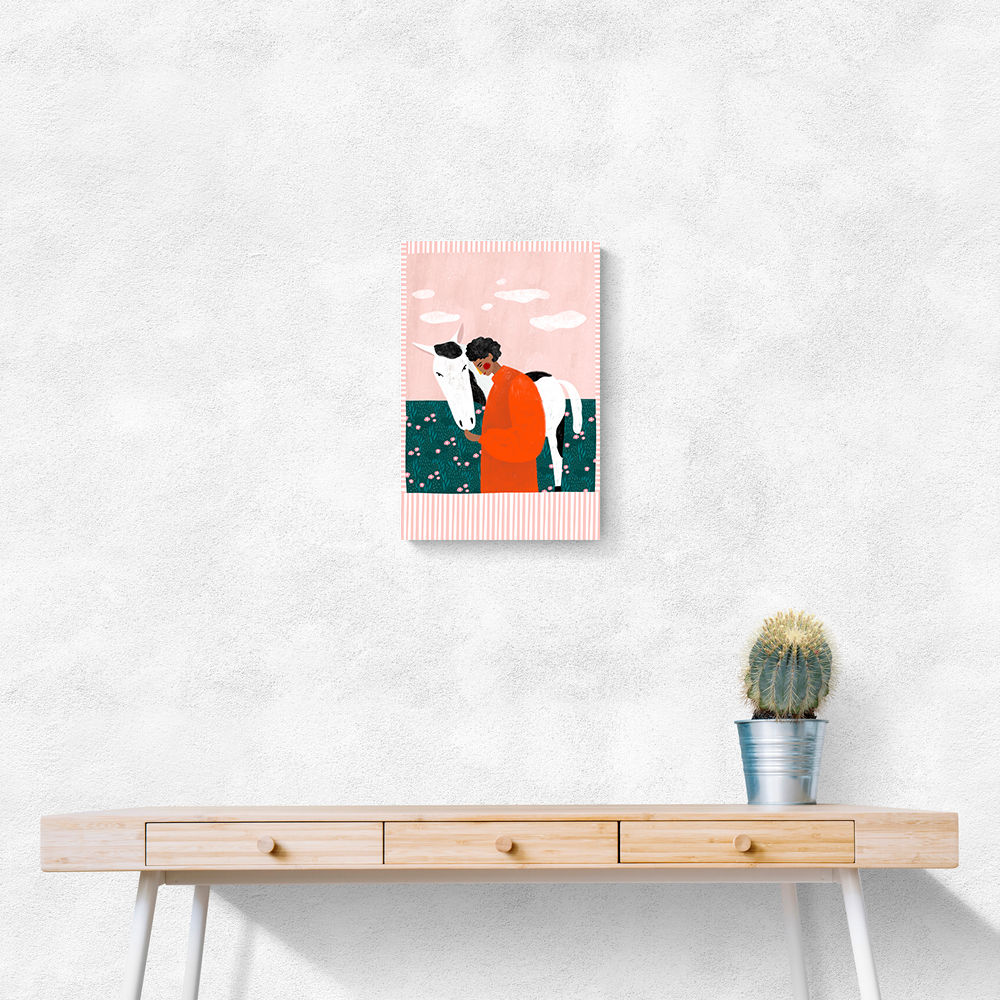 Vibrant Girl and Horse