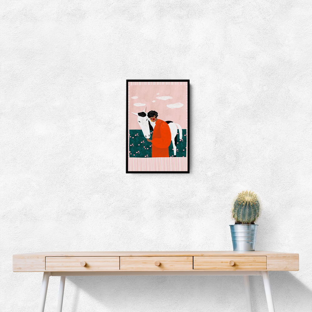 Vibrant Girl and Horse