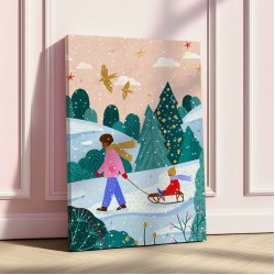 Snowy Sledge Walk