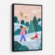 Snowy Sledge Walk