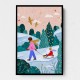 Snowy Sledge Walk