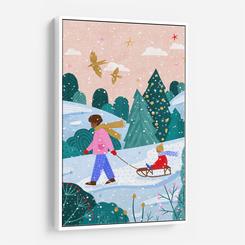 Snowy Sledge Walk