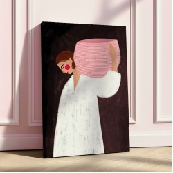The Woman with the Pink Basket