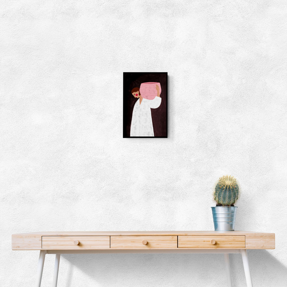 The Woman with the Pink Basket