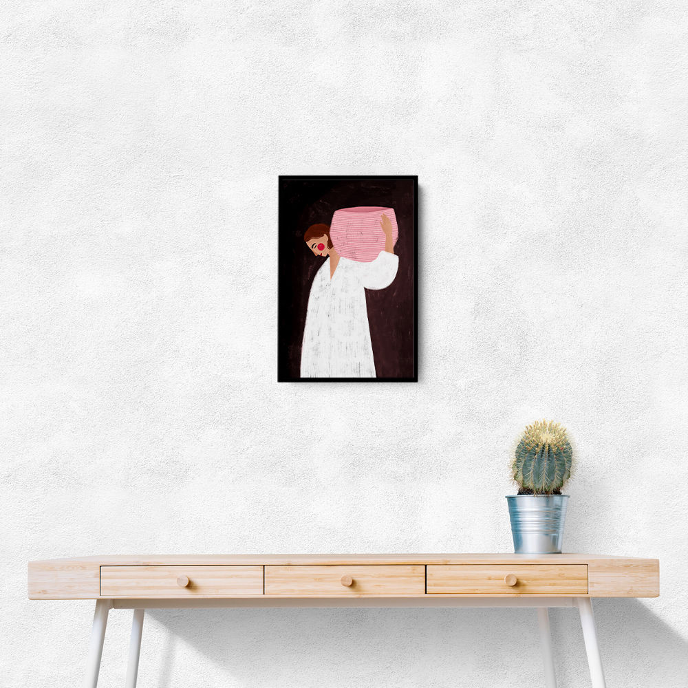 The Woman with the Pink Basket
