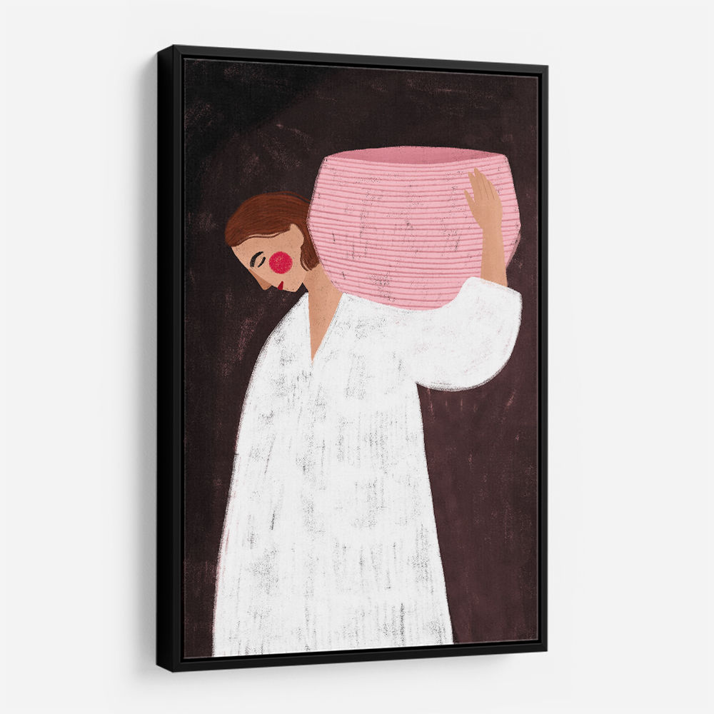 The Woman with the Pink Basket